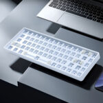 65% základný klávesnicový kit – transparentný sivý
